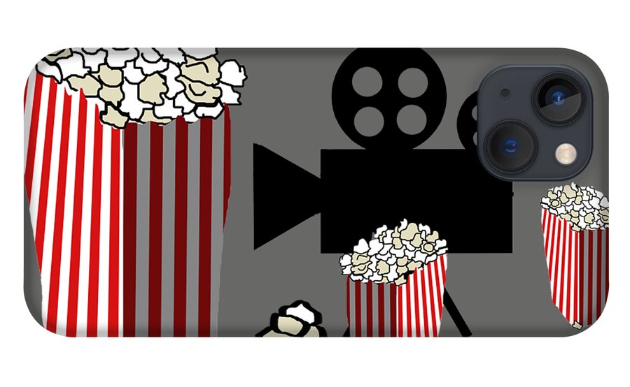 Movie Reels and Popcorn - Phone Case
