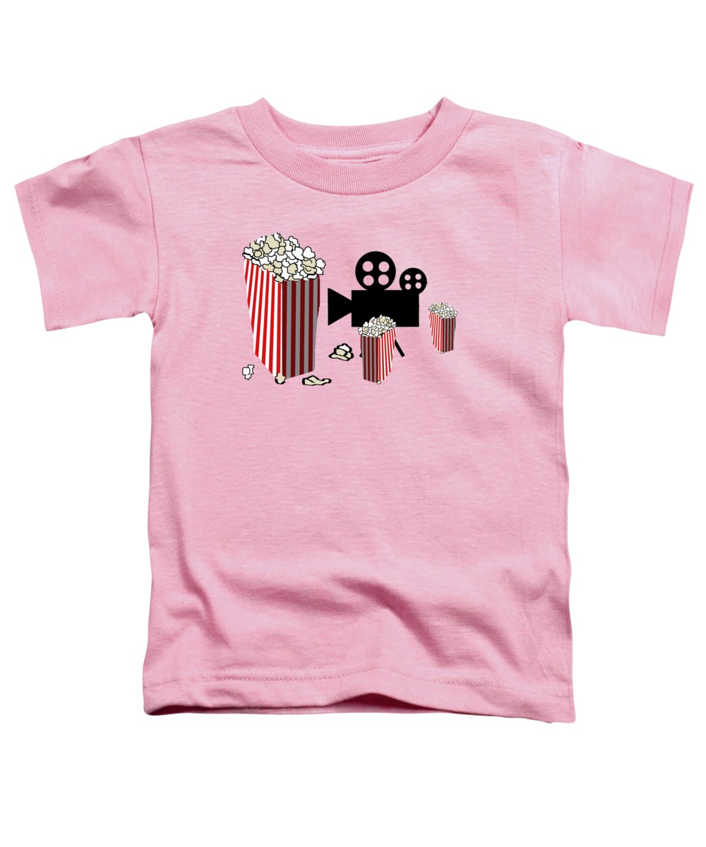 Movie Reels and Popcorn - Toddler T-Shirt