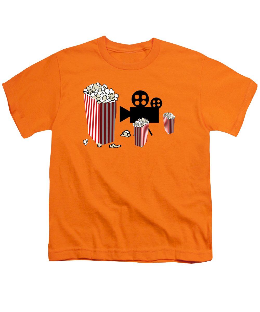 Movie Reels and Popcorn - Youth T-Shirt