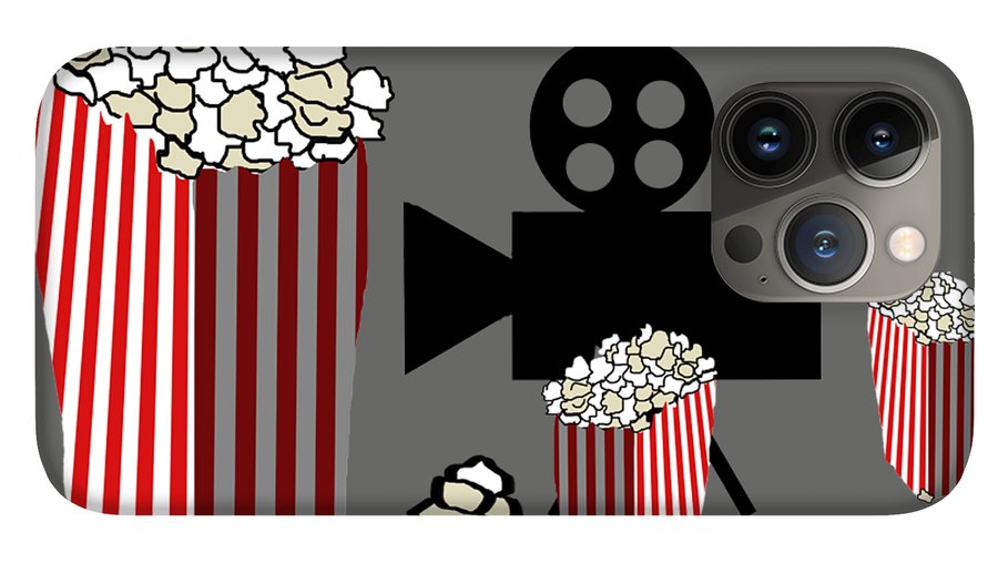 Movie Reels and Popcorn - Phone Case
