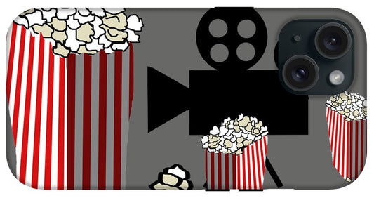 Movie Reels and Popcorn - Phone Case