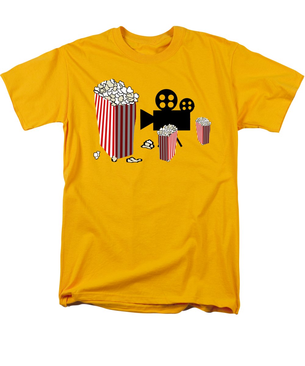 Movie Reels and Popcorn - Men's T-Shirt (Regular Fit)