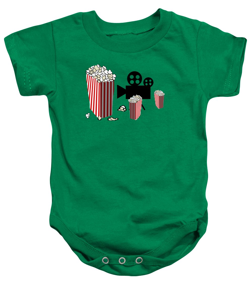 Movie Reels and Popcorn - Baby Onesie