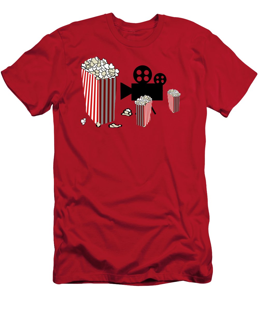 Movie Reels and Popcorn - T-Shirt