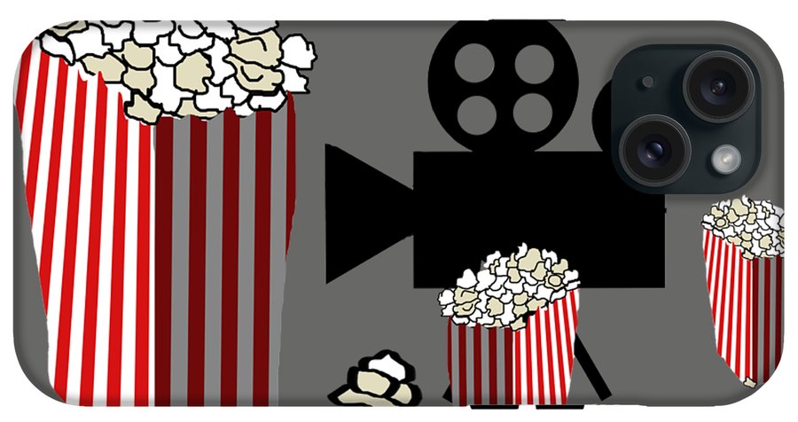 Movie Reels and Popcorn - Phone Case
