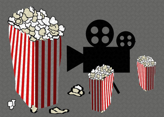 Movie Reels and Popcorn - Puzzle