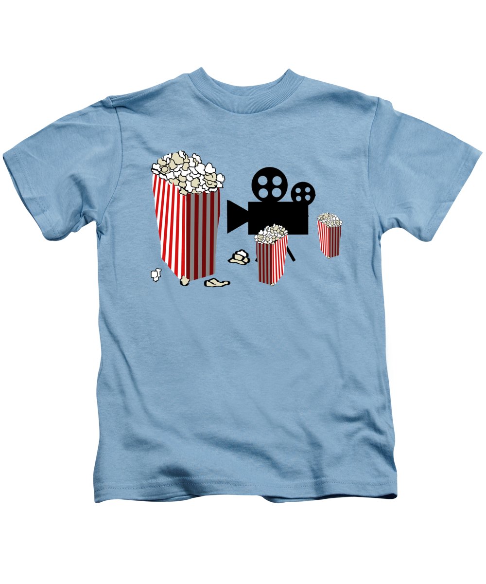 Movie Reels and Popcorn - Kids T-Shirt