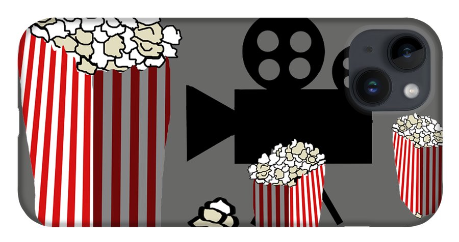 Movie Reels and Popcorn - Phone Case