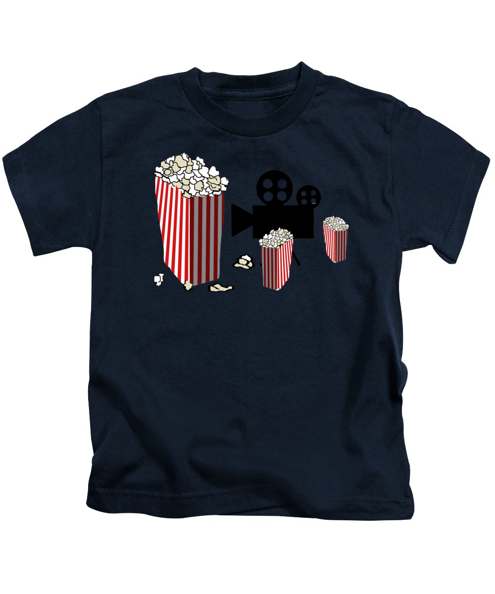 Movie Reels and Popcorn - Kids T-Shirt