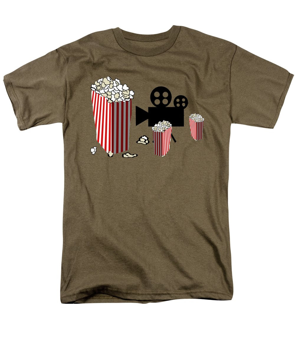 Movie Reels and Popcorn - Men's T-Shirt (Regular Fit)