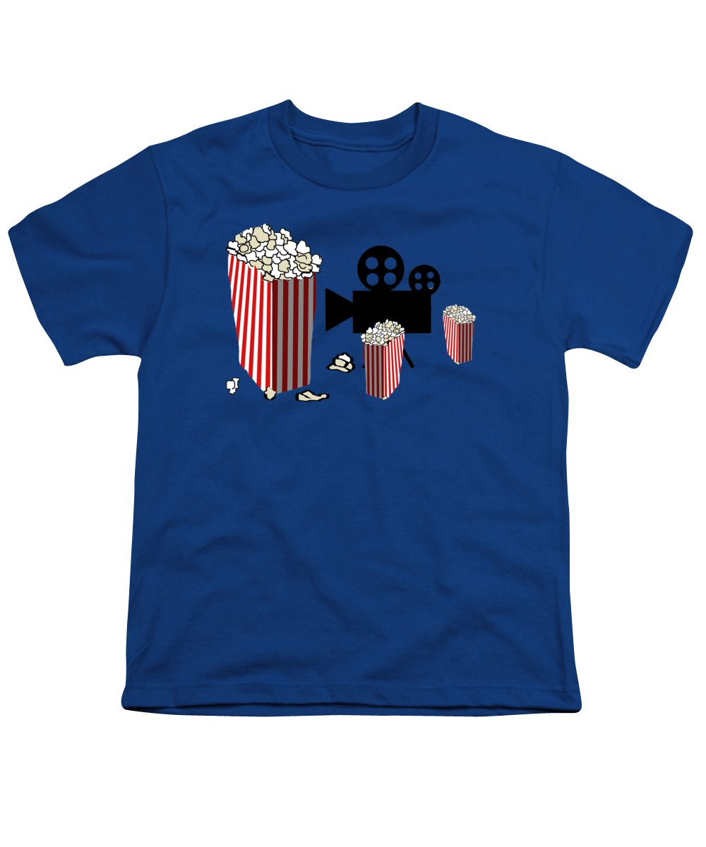 Movie Reels and Popcorn - Youth T-Shirt