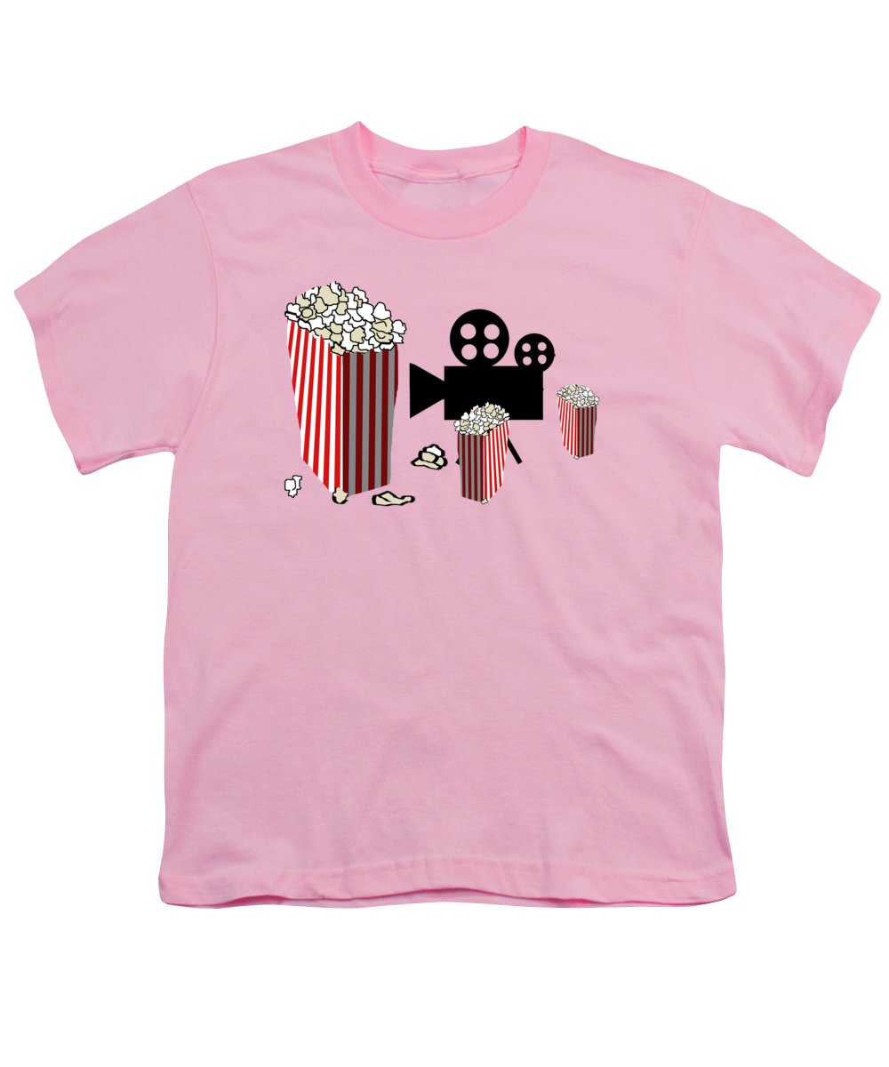Movie Reels and Popcorn - Youth T-Shirt
