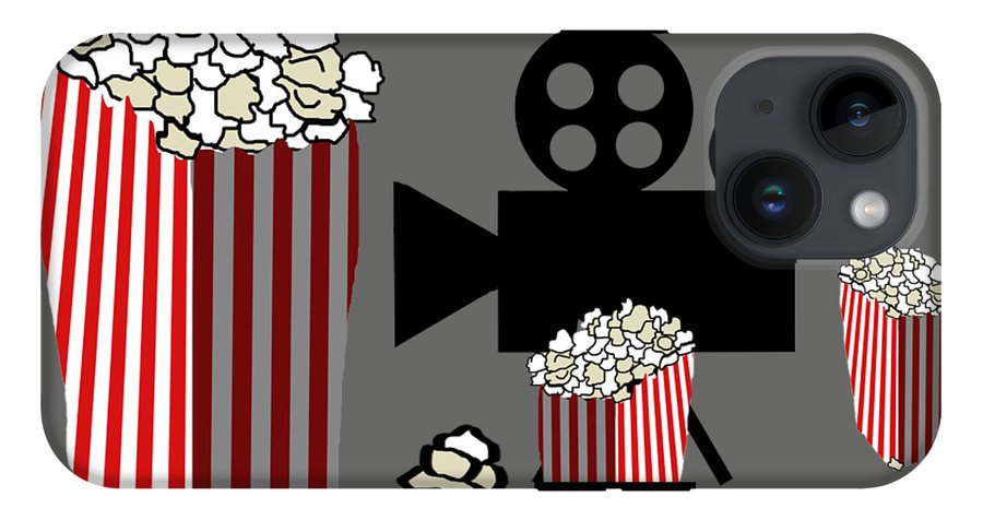 Movie Reels and Popcorn - Phone Case