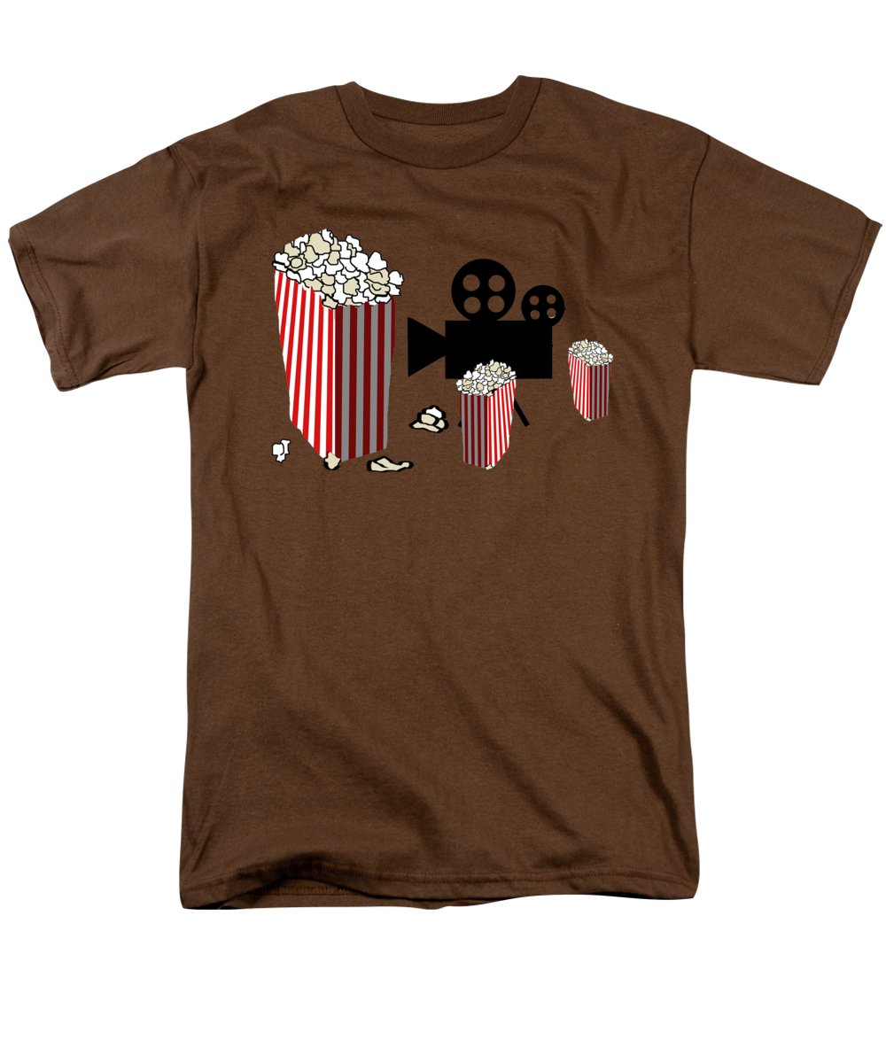 Movie Reels and Popcorn - Men's T-Shirt (Regular Fit)