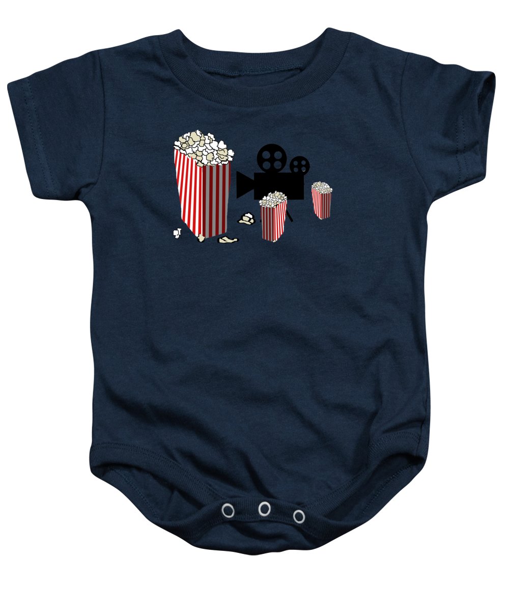 Movie Reels and Popcorn - Baby Onesie