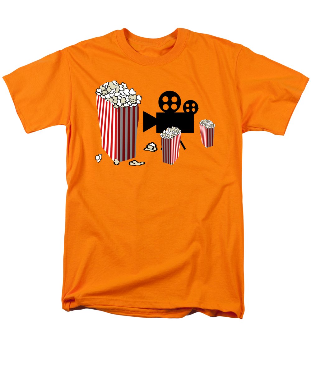Movie Reels and Popcorn - Men's T-Shirt (Regular Fit)