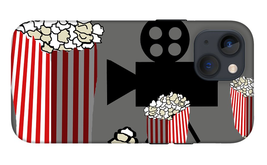 Movie Reels and Popcorn - Phone Case