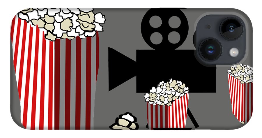 Movie Reels and Popcorn - Phone Case