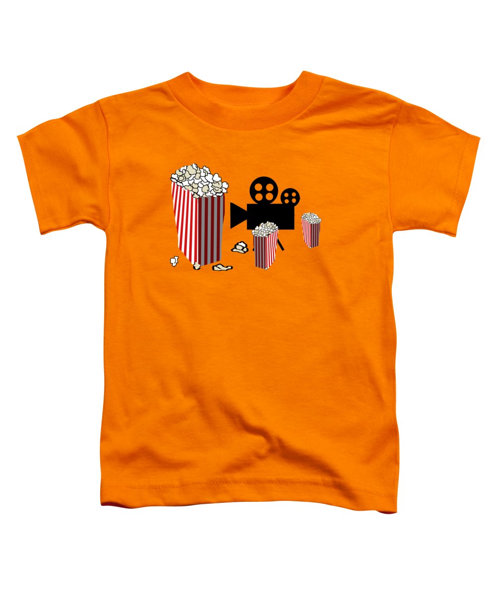 Movie Reels and Popcorn - Toddler T-Shirt