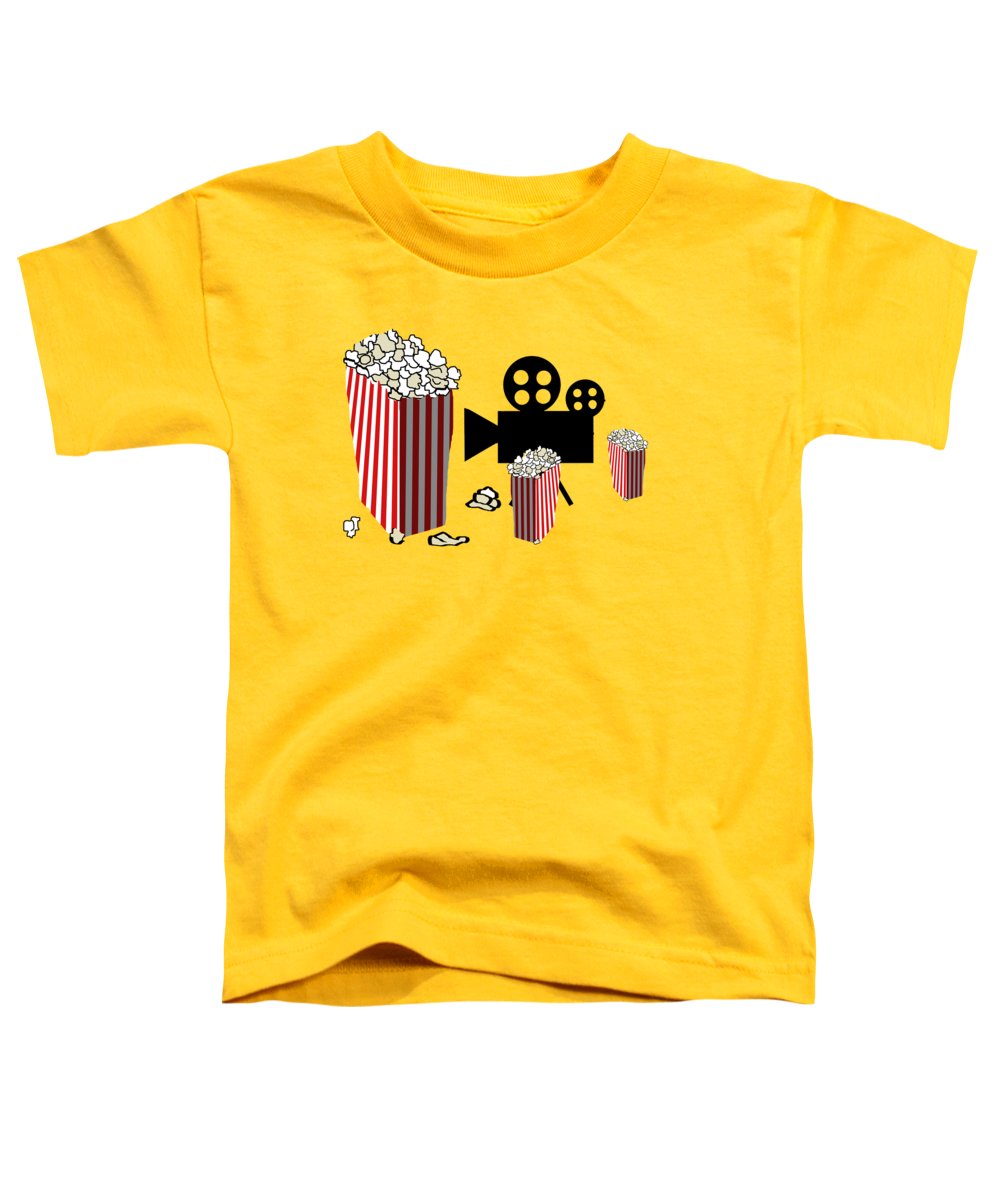 Movie Reels and Popcorn - Toddler T-Shirt