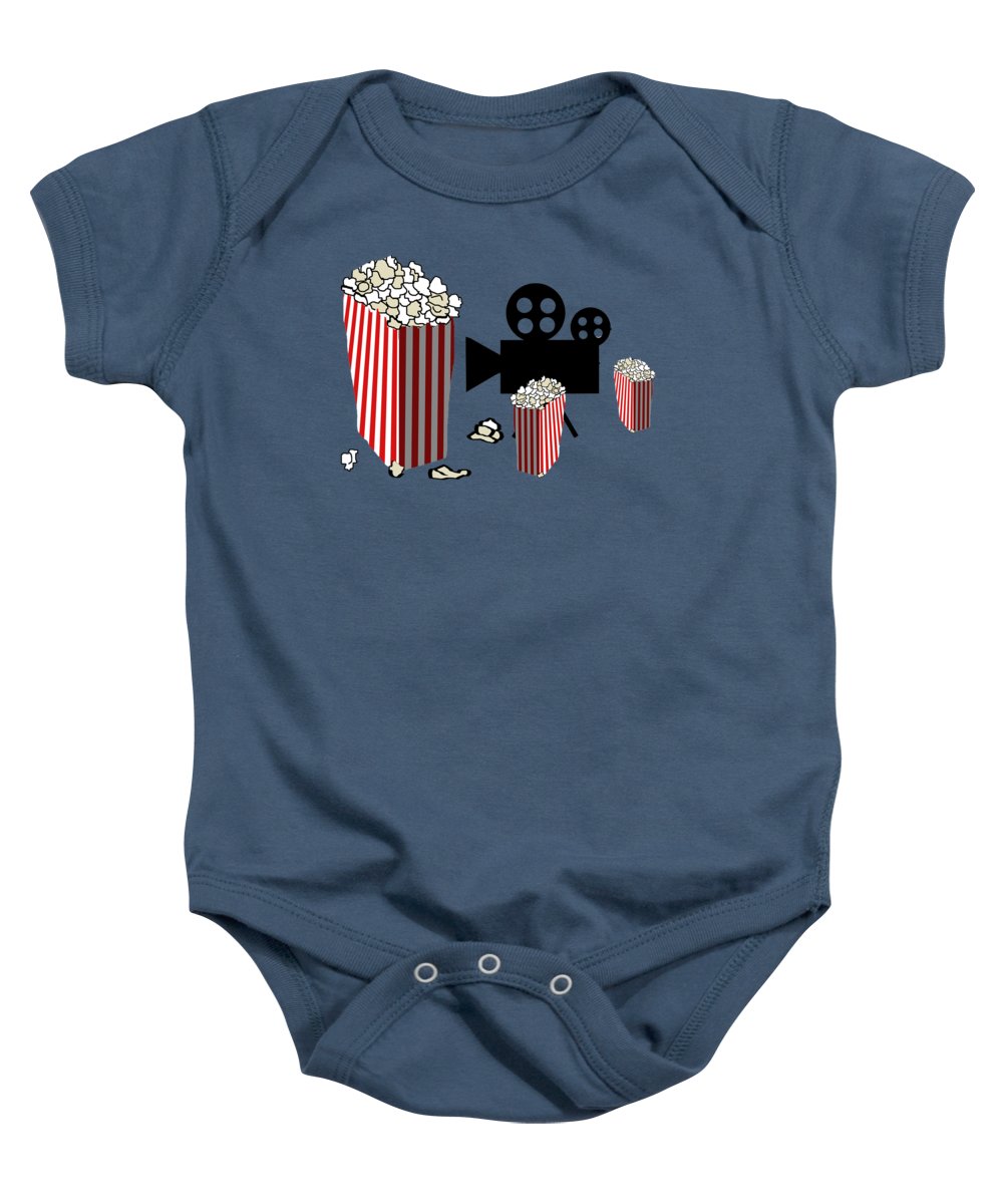 Movie Reels and Popcorn - Baby Onesie