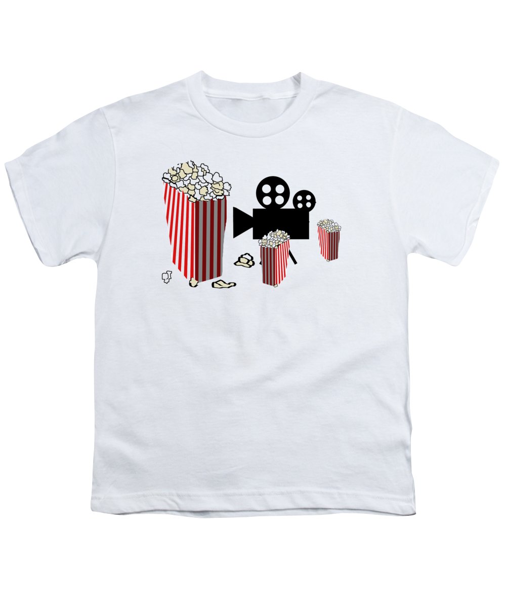 Movie Reels and Popcorn - Youth T-Shirt