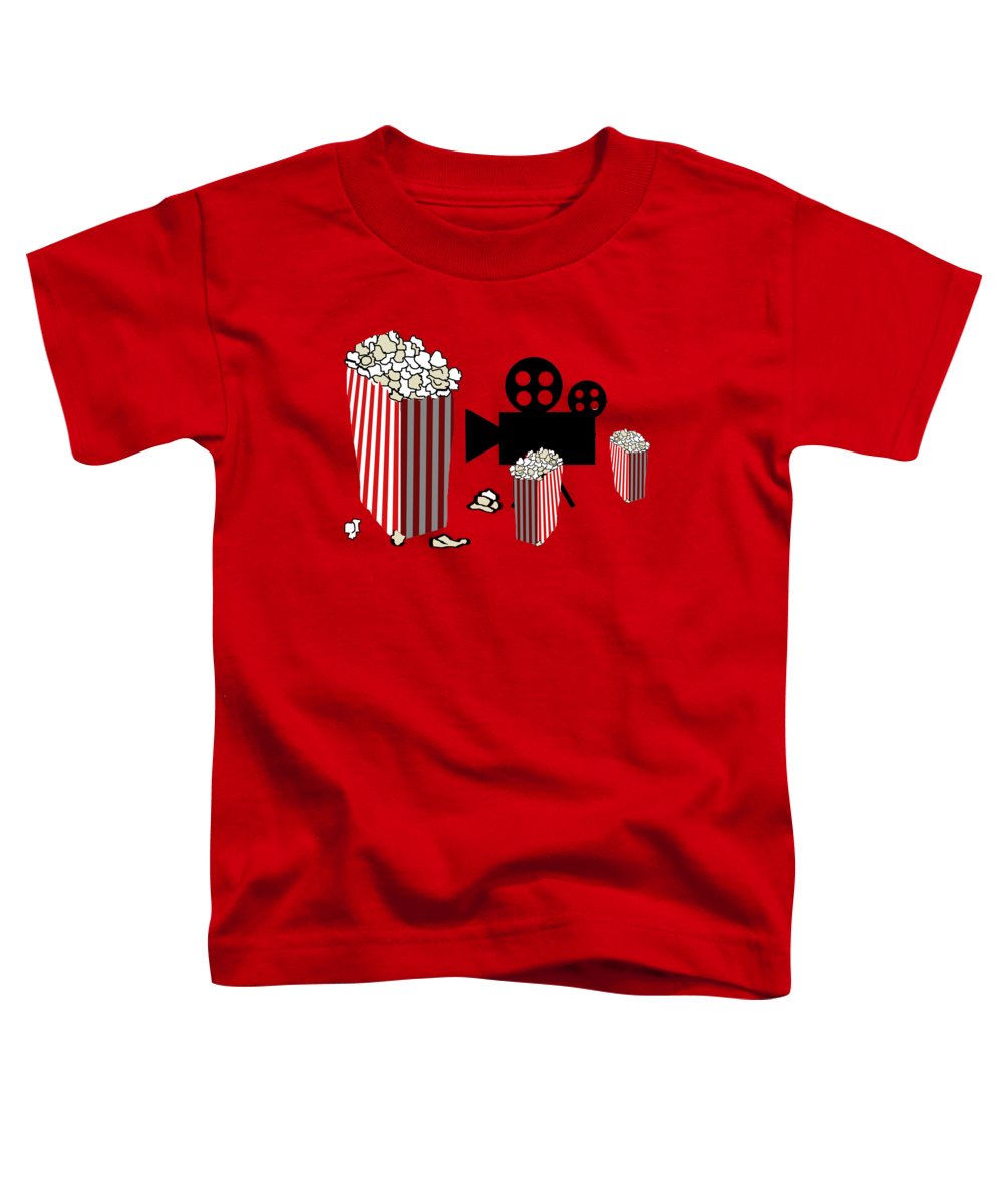 Movie Reels and Popcorn - Toddler T-Shirt