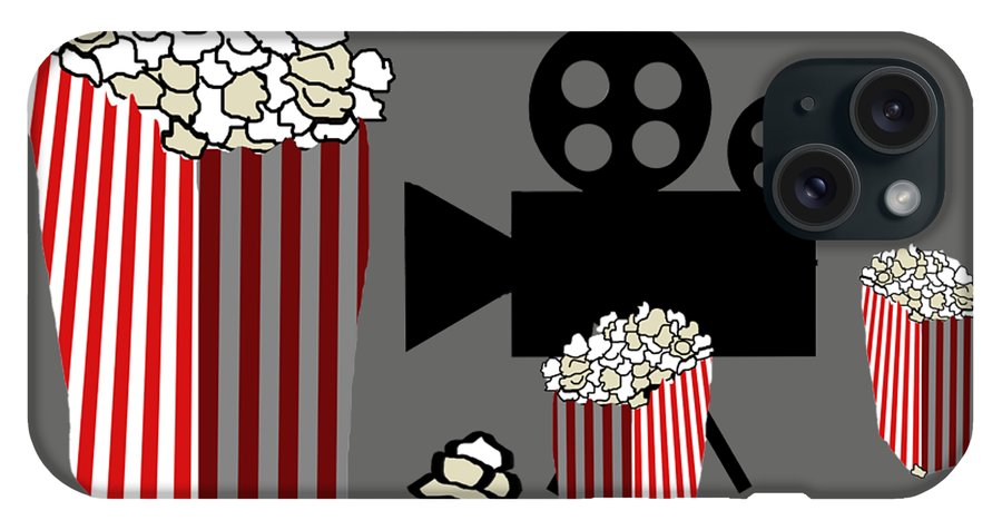 Movie Reels and Popcorn - Phone Case