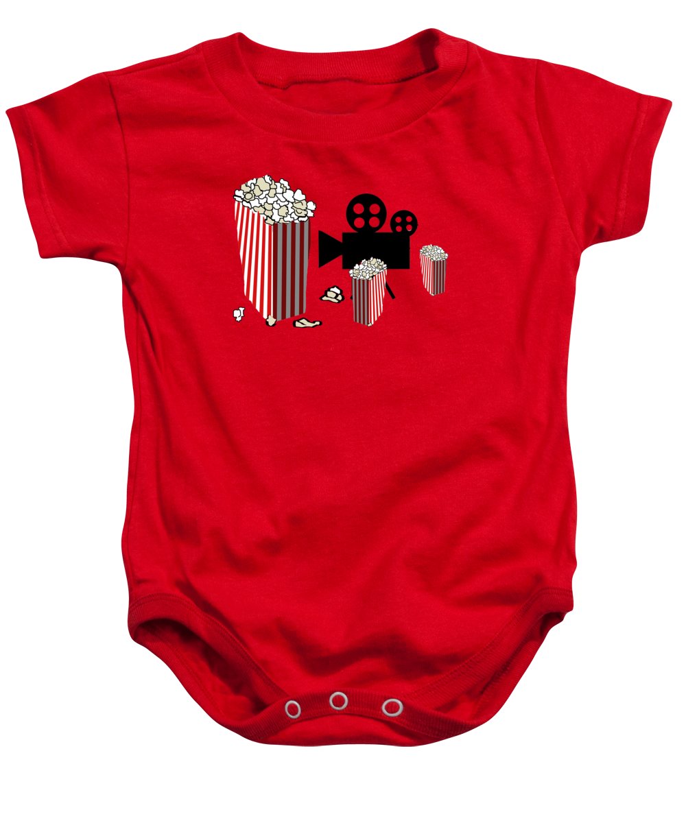 Movie Reels and Popcorn - Baby Onesie