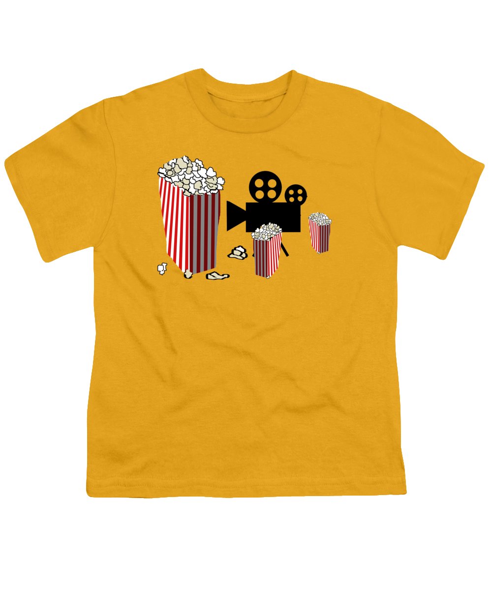 Movie Reels and Popcorn - Youth T-Shirt