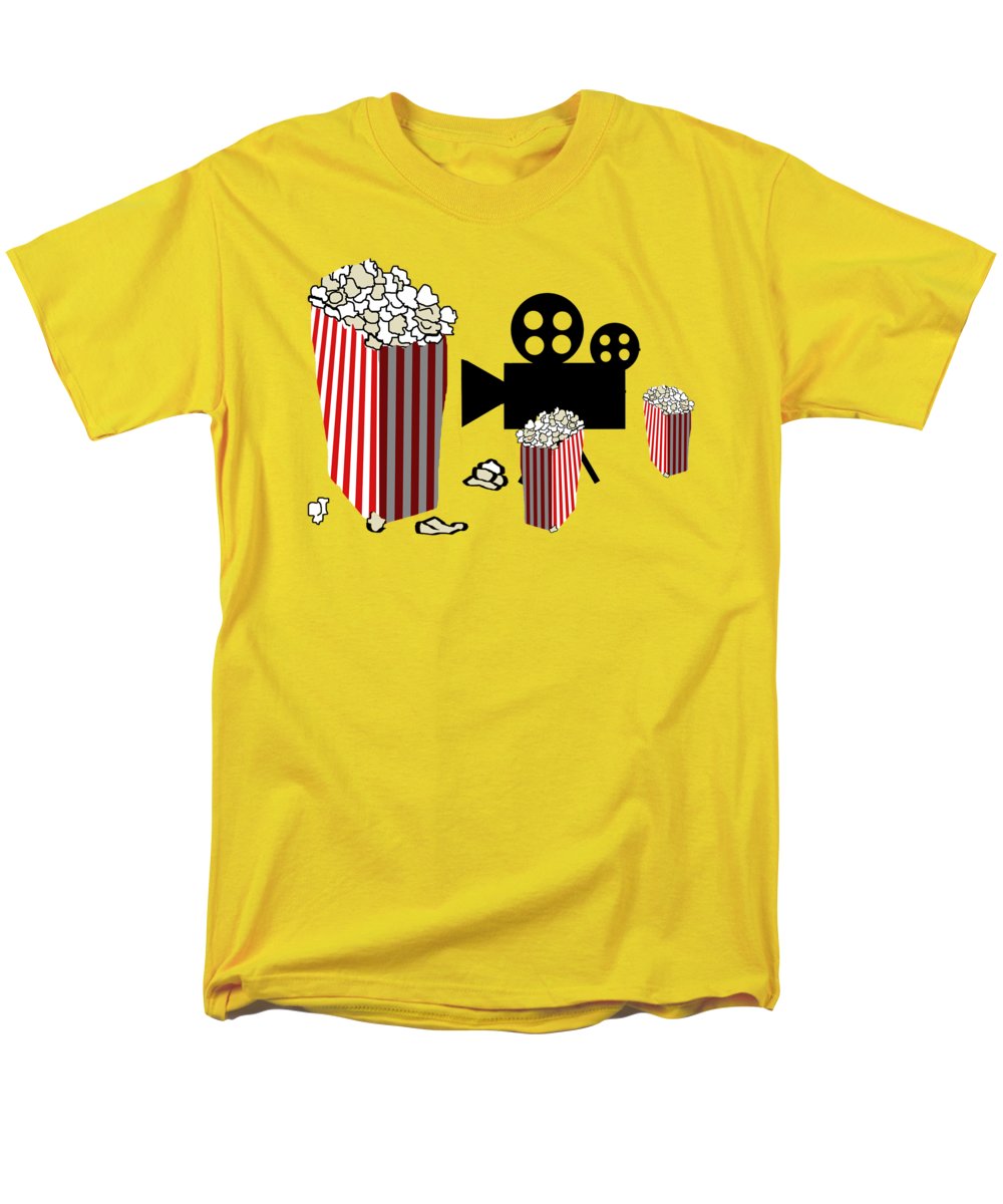 Movie Reels and Popcorn - Men's T-Shirt (Regular Fit)