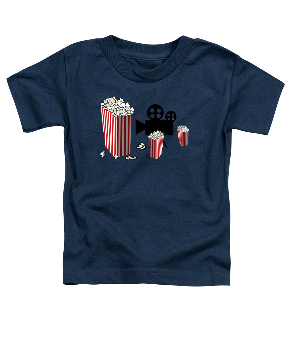 Movie Reels and Popcorn - Toddler T-Shirt