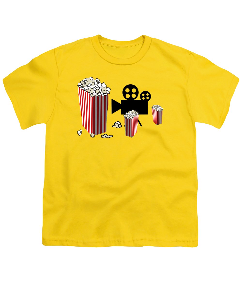 Movie Reels and Popcorn - Youth T-Shirt