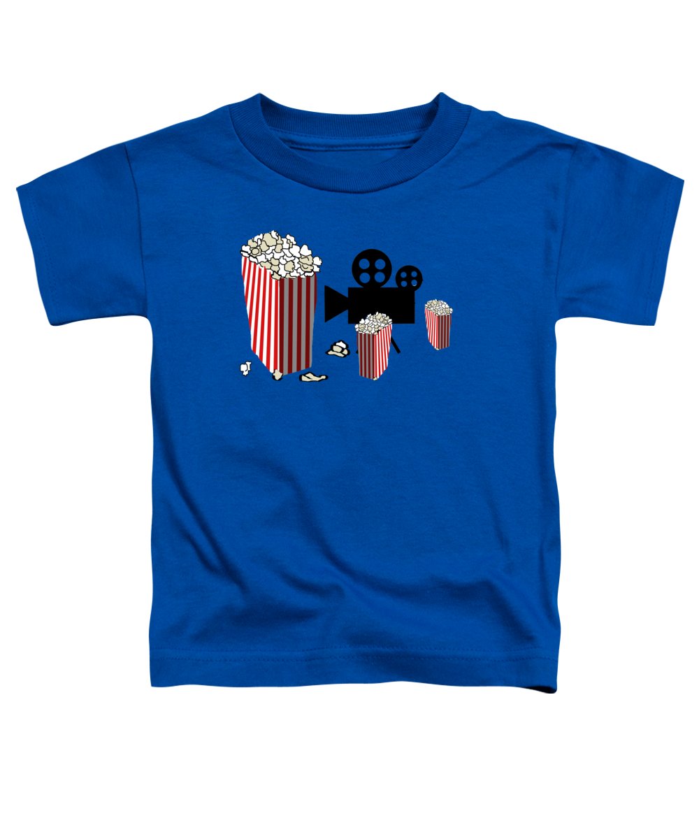 Movie Reels and Popcorn - Toddler T-Shirt