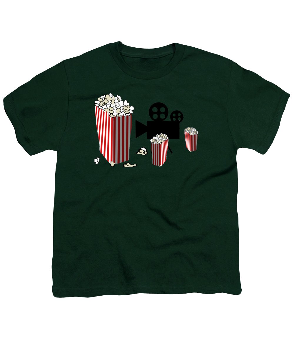 Movie Reels and Popcorn - Youth T-Shirt