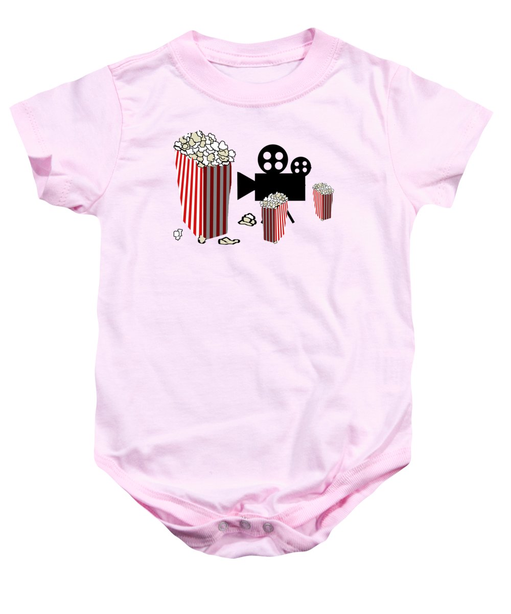 Movie Reels and Popcorn - Baby Onesie