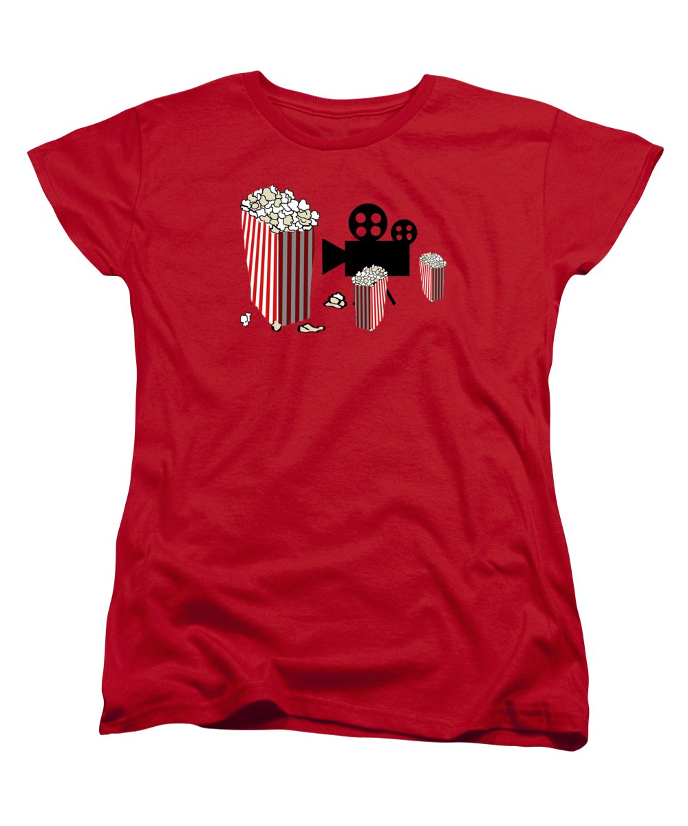 Movie Reels and Popcorn - Women's T-Shirt (Standard Fit)