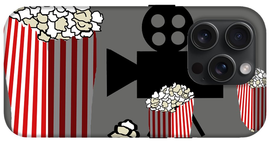 Movie Reels and Popcorn - Phone Case