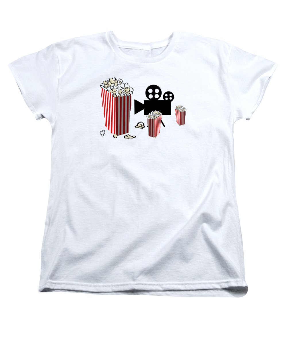 Movie Reels and Popcorn - Women's T-Shirt (Standard Fit)