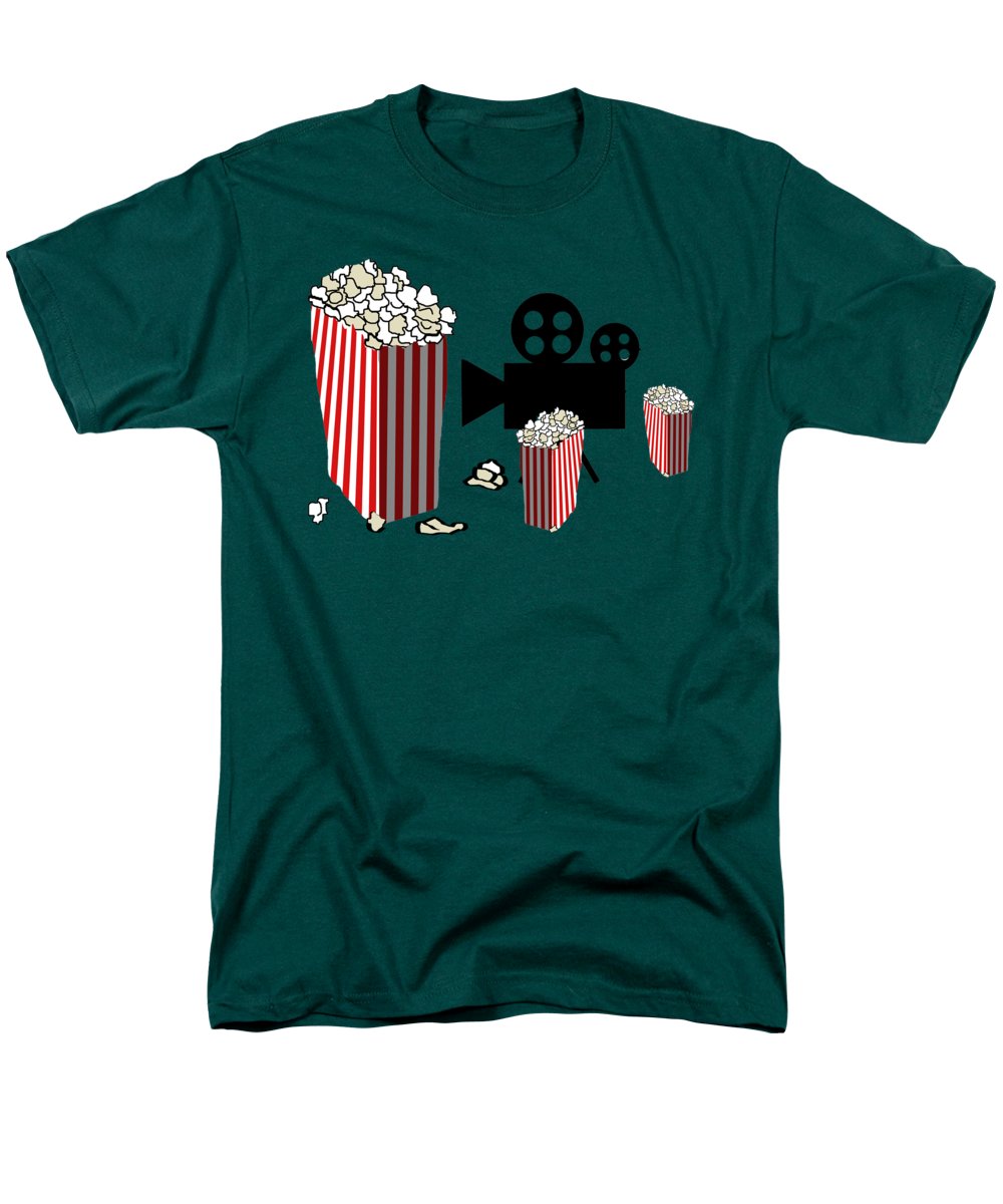 Movie Reels and Popcorn - Men's T-Shirt (Regular Fit)