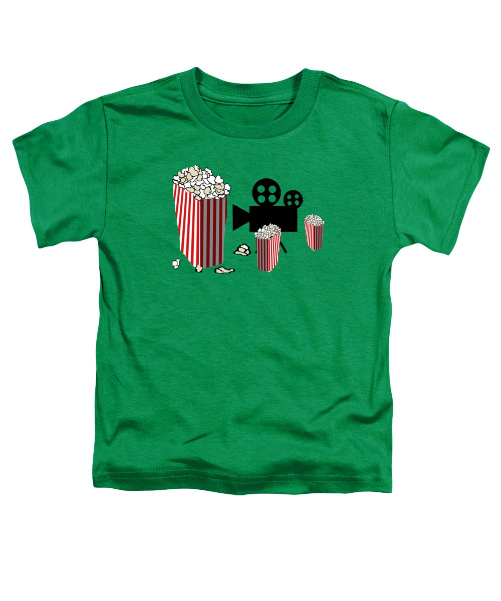 Movie Reels and Popcorn - Toddler T-Shirt
