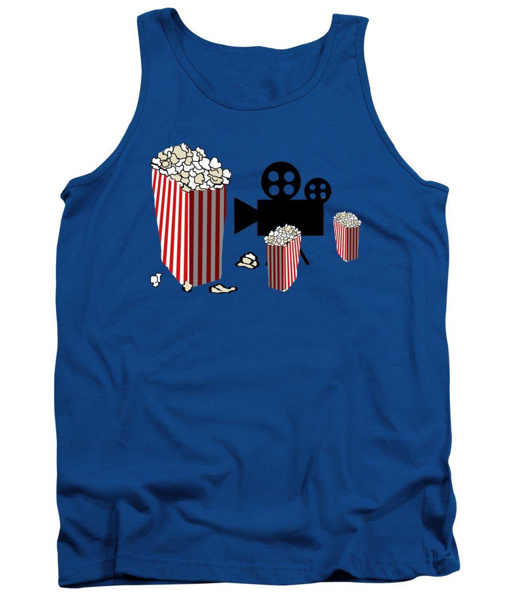 Movie Reels and Popcorn - Tank Top