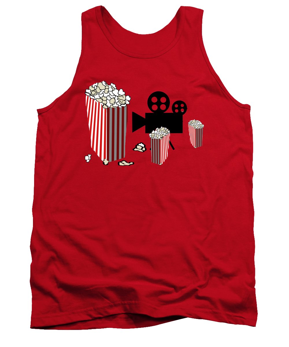 Movie Reels and Popcorn - Tank Top