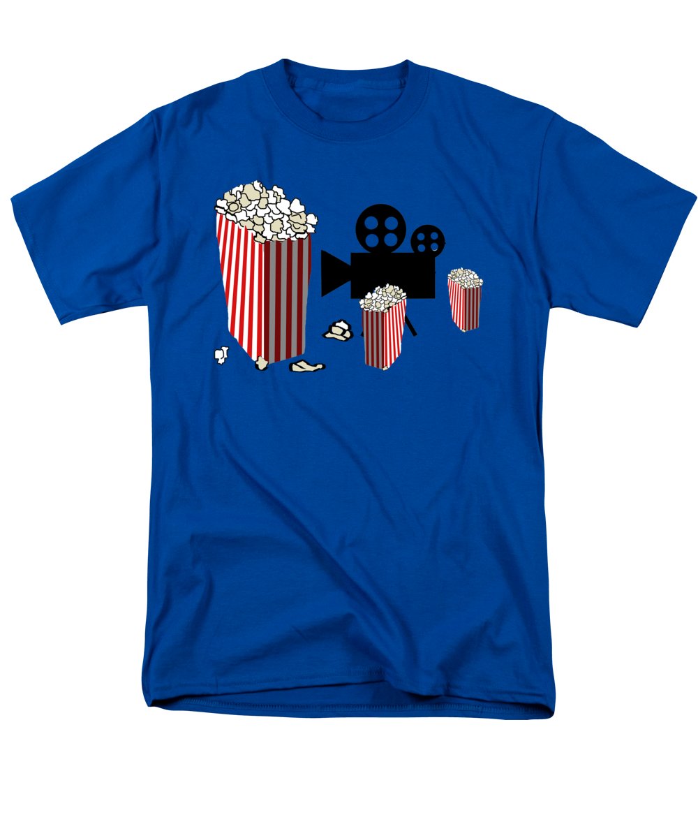 Movie Reels and Popcorn - Men's T-Shirt (Regular Fit)