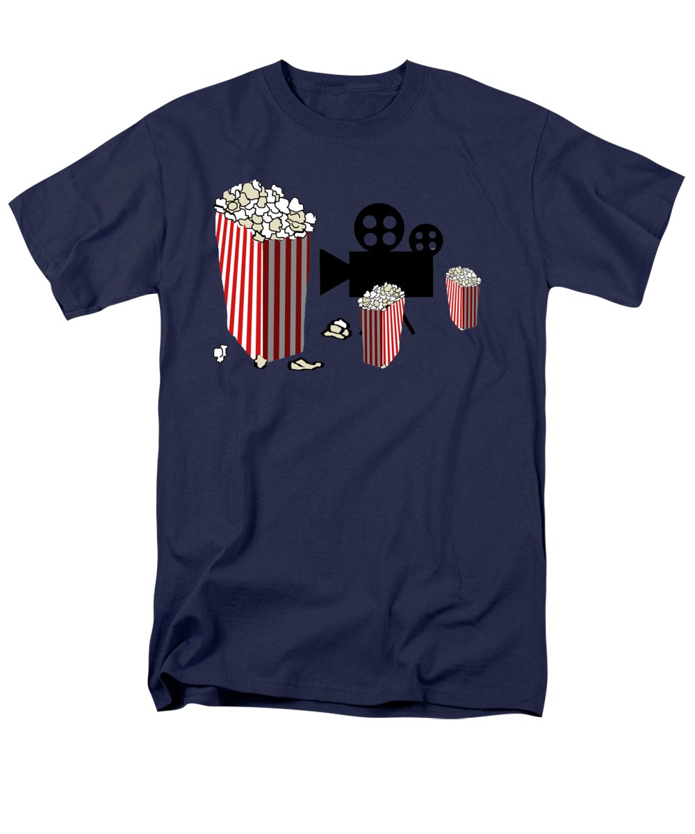 Movie Reels and Popcorn - Men's T-Shirt (Regular Fit)