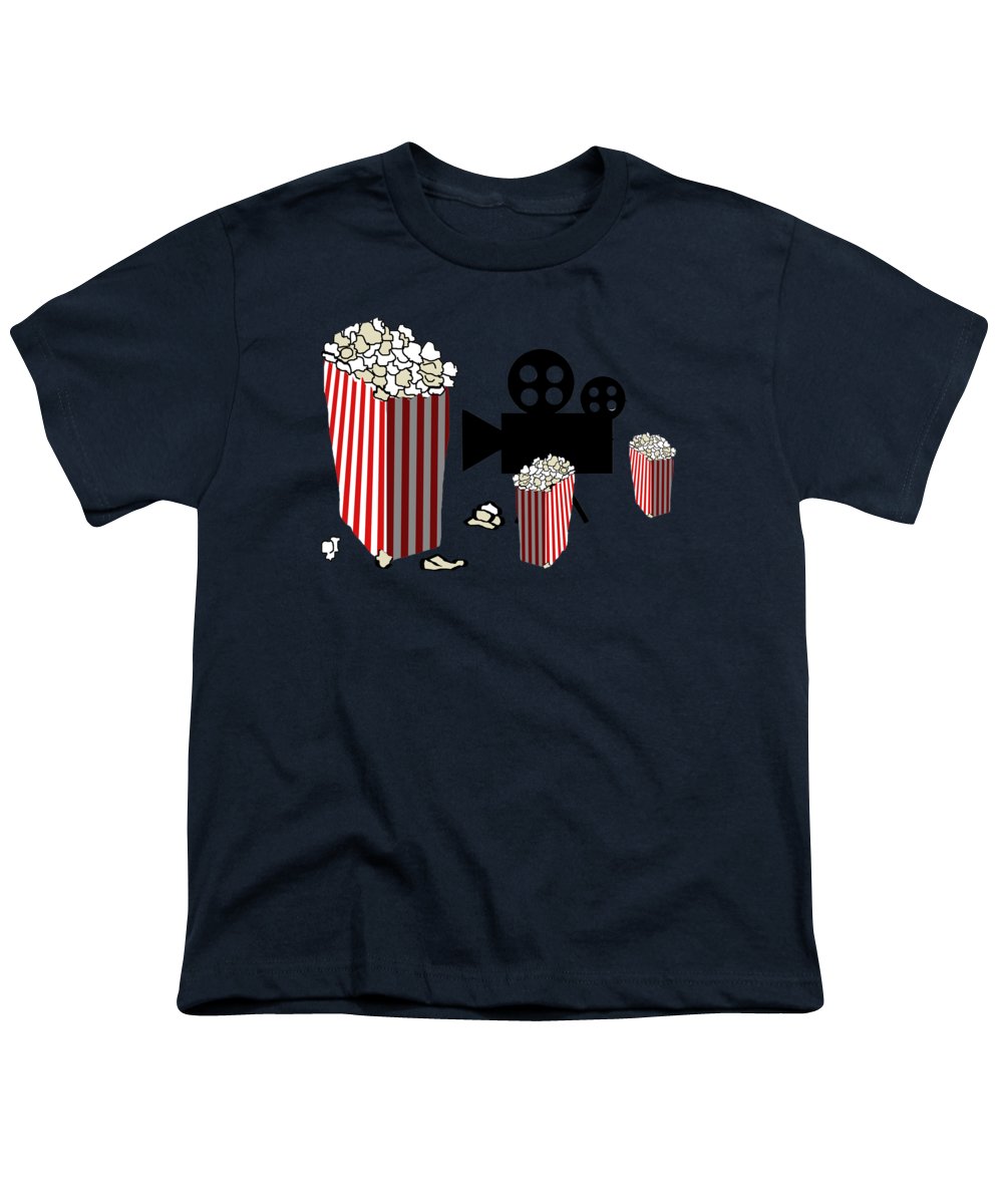 Movie Reels and Popcorn - Youth T-Shirt