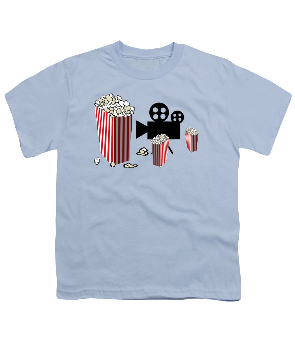Movie Reels and Popcorn - Youth T-Shirt