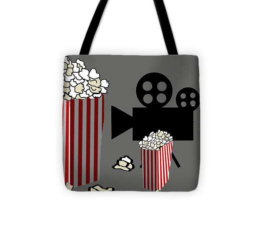Movie Reels and Popcorn - Tote Bag