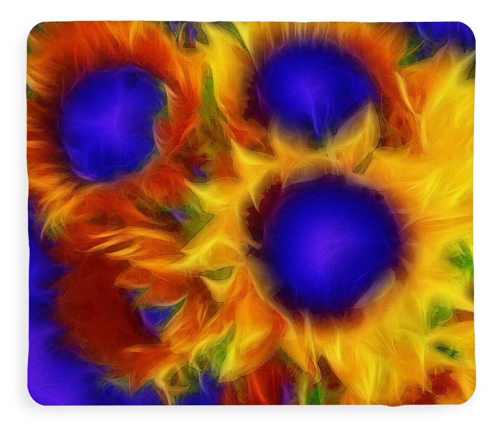 Neon Sunflowers - Blanket