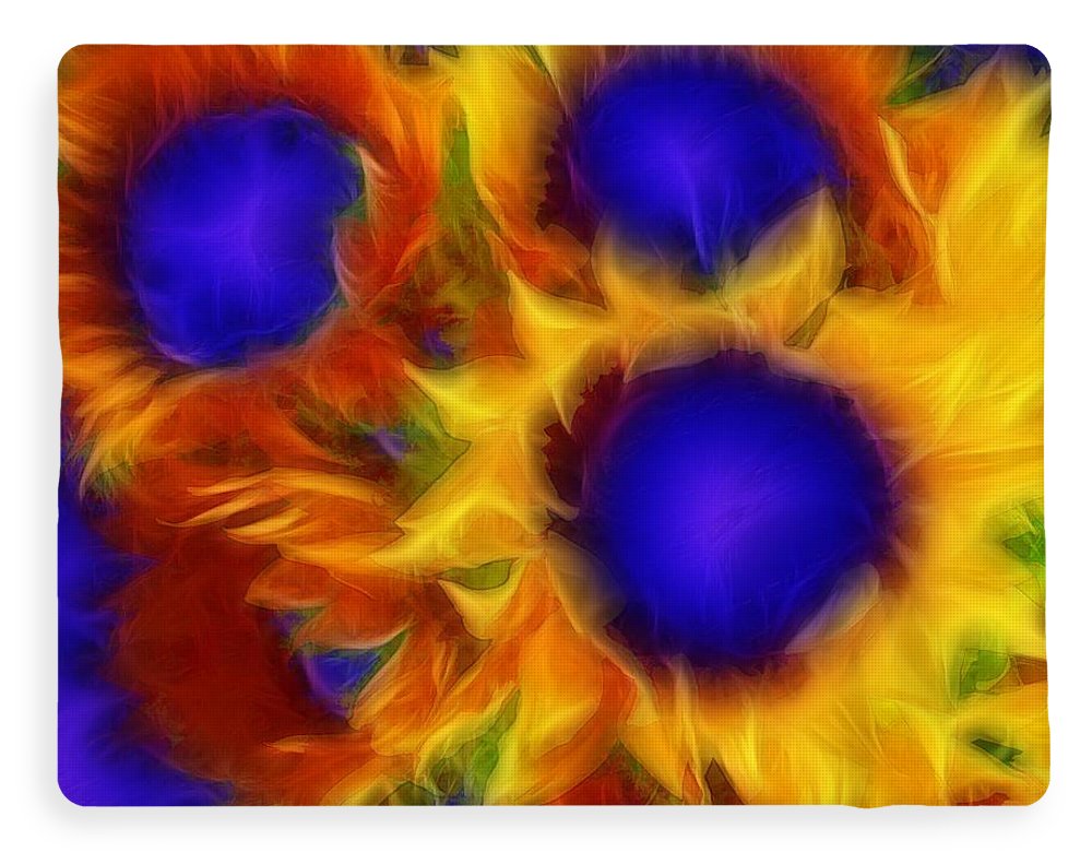 Neon Sunflowers - Blanket